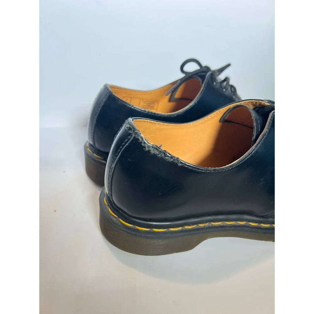 Dr. Martens 1461 Black Smooth Leather 3-Eye Oxford Shoes Mens 8 Womens 9